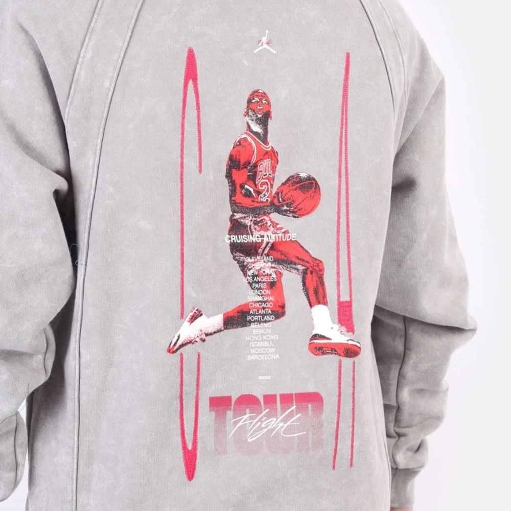 Nike Jordan Flight Tour Hoodie Men XL Heavyweight French Terry Fleece Sweatshirt